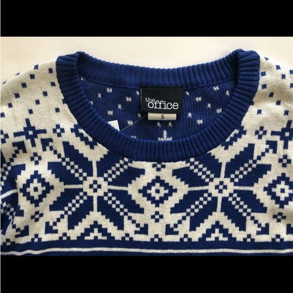 NEW The Office Sweater~Dunder Mifflin Ugly Christmas Sweater Men’s Small/Medium - Picture 2 of 8